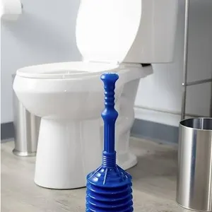 Valu+ 20.5-Inch Toilet Plunger in Blue