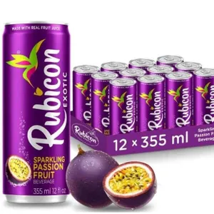 Rubicon Exotic Sparkling Passion Fruit Drink, 12 Cans