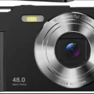 Digital Camera with 48 MP Resolution and 16X Zoom for Beginners