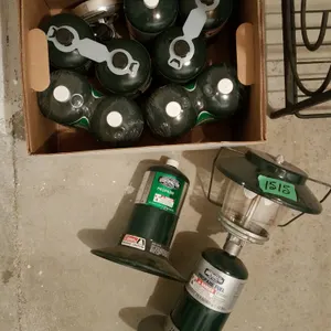Coleman Dual-Mantle Lanterns and Propane Cylinders