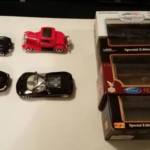 Die-Cast Model Cars with Original Boxes