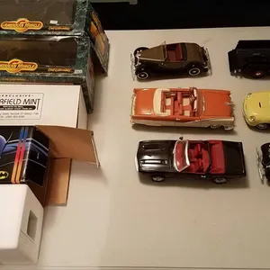 Die-Cast Model Cars with Boxes