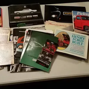 Automobile-Themed Books, Brochures, and Marketing Materials