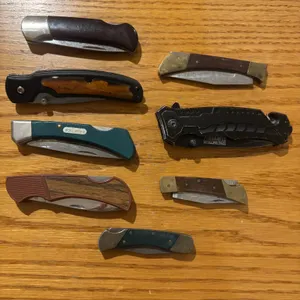 Folding Pocket Knives with Various Handle Materials