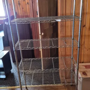 Metro Style 36" x 18" 4 Tier Chrome Plated Shelving Unit