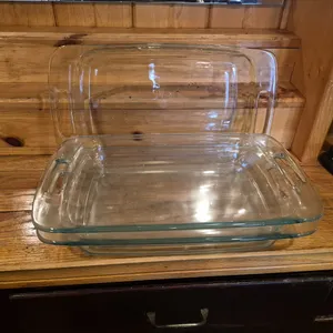 (3) Pyrex 9" x 13" Glass Baking Pans