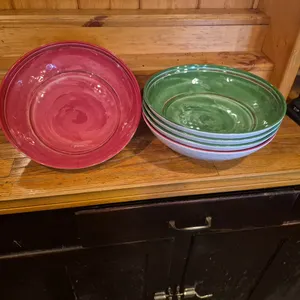 (5) Citrus Grove Polycarbonate Serving Bowls - 12" x 12" x 3.5"