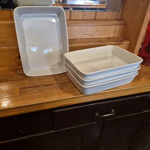(4) HiC 9" x 13" Ceramic Baking Pans