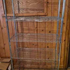 Metro Style 36" x 18" 5 Tier Chrome Plated Shelving Unit