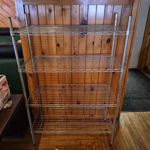 Metro Style 36" x 18" 4 Tier Chrome Plated Shelving Unit