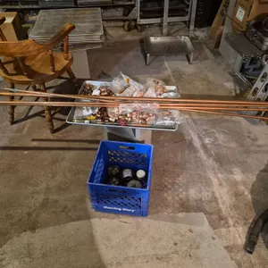 Assorted Copper Fittings and (4) Copper Pipes
