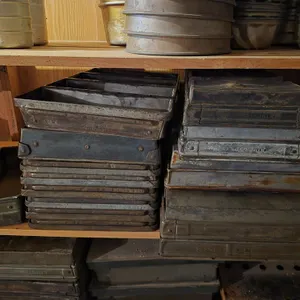 Shelf of Assorted Loaf Pans