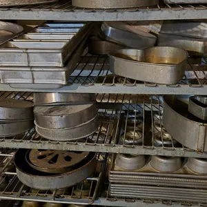 (3) Shelves worth of Assorted Bakery Pans - (Middle Three Shelves of Lot # 294)