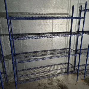 Sysco Metro Style 4 Tier Epoxy Coated Shelving Unit - 18" x 60" x 74.5" - NSF Approved