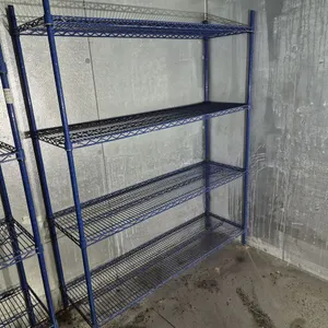 Sysco Metro Style 4 Tier Epoxy Coated Shelving Unit - 18" x 60" x 74.5" - NSF Approved