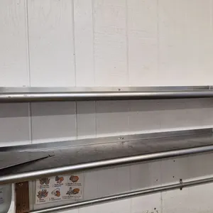 Regency Stainless Steel Work Table with Backsplash and Galvanized Legs and Under Shelf - Model # T...