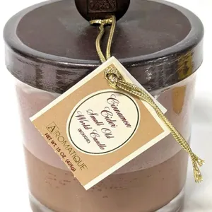 New Aromatique CINNAMON CIDER Small 4.5" Old World Candle (Bougie), 425g