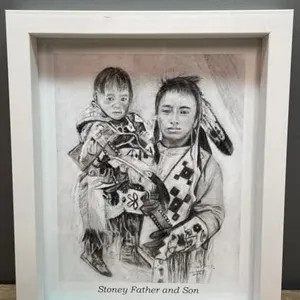 Framed Print by Cole Young - Stoney Father And