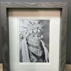 Framed Print by Cole Young - Chief Pasqua. 12" x