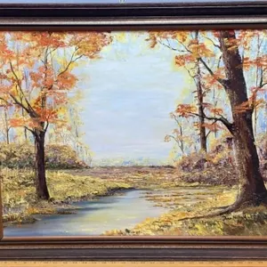 Original Oil Painting On Canvasboard by Dora