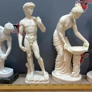 4 Italian Marbelite Sculptures by Amilcare