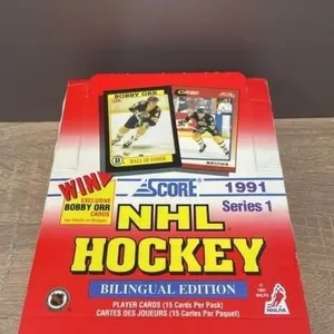 OPENED Box of Score 1991 Hockey Cards.