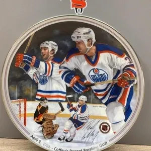 1986 Paul Coffey Record Breaking Goal, 8" Bradex