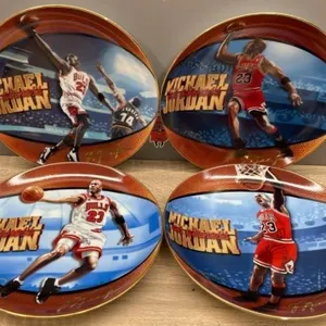 4 Michael Jordan, 8" Bradex Collector Plates