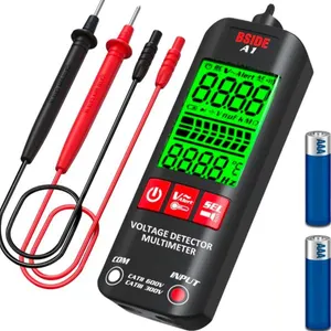 New BSIDE Voltage Tester 3-Results Display Non-Contact Voltage Detector Pen, Integrated Multimeter, Dual Range AC 6V-1000V/90V-1000V Electrical Sensor