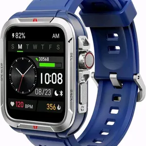 New KEEPONFIT Smart Watch with Answer/Make Calls, Metal Frame 1.8" Alexa Built-in Fitness Tracker with IP68 Waterproof/100+ Sports Modes/Heart Rate/Sp