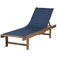 Montlake FadeSafe Chaise Slip Cover, Navy Blue 105 x 51 x 5 cm