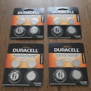 Duracell CR2032 3V Lithium Coin Batteries, 4 Packs of 2 Batteries Each