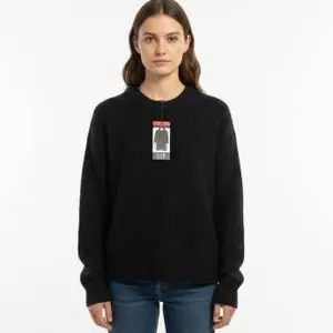 Gap Black Ribbed Sweater M/M Long Sleeve Women’s Pullover