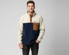 Auclair Men’s Fleece Pullover Sweater – Medium
