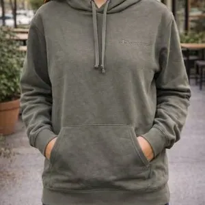 Champion Hooded Sweatshirt with Kangaroo Pocket, Size Large