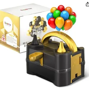 Bezente Balloon Pump Electric, Portable Balloon Inflator Pump Electric Air Pump for Balloons Dual No