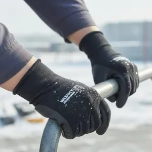 Worktuff Winter Nitrile-Coated Work Gloves 3 Pairs Large Size