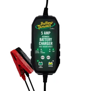 Battery Tender 5 AMP Battery Charger and Maintainer With LED Indicators