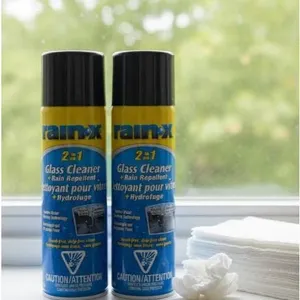 Rain-X 2-in-1 Glass Cleaner and Rain Repellent, 510g Each, Lot of Two