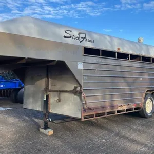 K137. 16' Trail King Tandem Axle Gooseneck Stock King Trailer, VIN# 2T9LV1621LB004018, OWNER: Lonnie C Graham, SELLER: FRASER AUCTION_________________