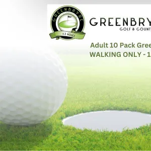 Adult (10) Pack Green Fee Walking Only - 12-Hole from Greenbryre Golf Club, Saskatoon (Retail Value $419.20)
 UNRESERVED