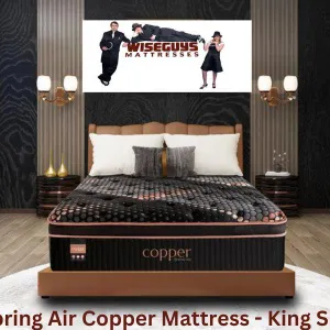Spring Air Copper Mattress (King Size) from Wiseguys Mattresses, Saskatoon (Retail Value $3,299)
 UNRESERVED