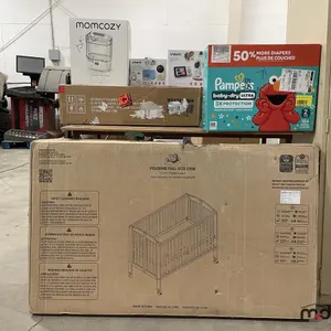 Full Size Crib, Baby Monitors, Diapers & Shelving Unit
 UNRESERVED