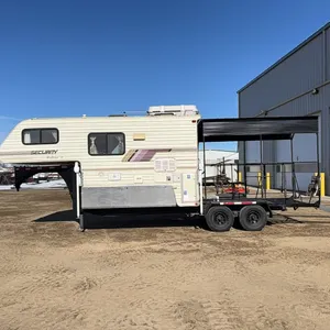 1995 Security 10' Camper Mounted on 22.5' Fifth Wheel Trailer, SN: 2A9UGB2W51P165351