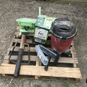 Pallet w/ Post Pounder, Shop-Vac, Lights and Other Items
 UNRESERVED