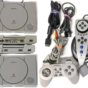 [WOW!] 2 Vintage Sony PLAYSTATION (SCPH-1001 & 7001) Game Systems,  1 Power Cable, 1 A/V Cable For the 7001, Performance Game Pad & UltraRacer