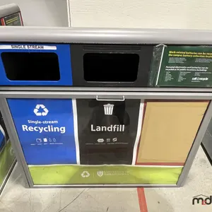 (2) 3-Compartment Steel Disposal Bins
 UNRESERVED