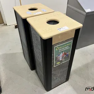 (2) Wood-Top Beverage Disposal Bins
 UNRESERVED