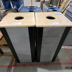 (2) Wood-Top Beverage Disposal Bins
 UNRESERVED
