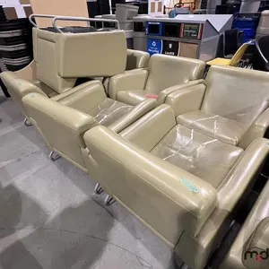 (8) Yellow Cushioned Chairs
 UNRESERVED